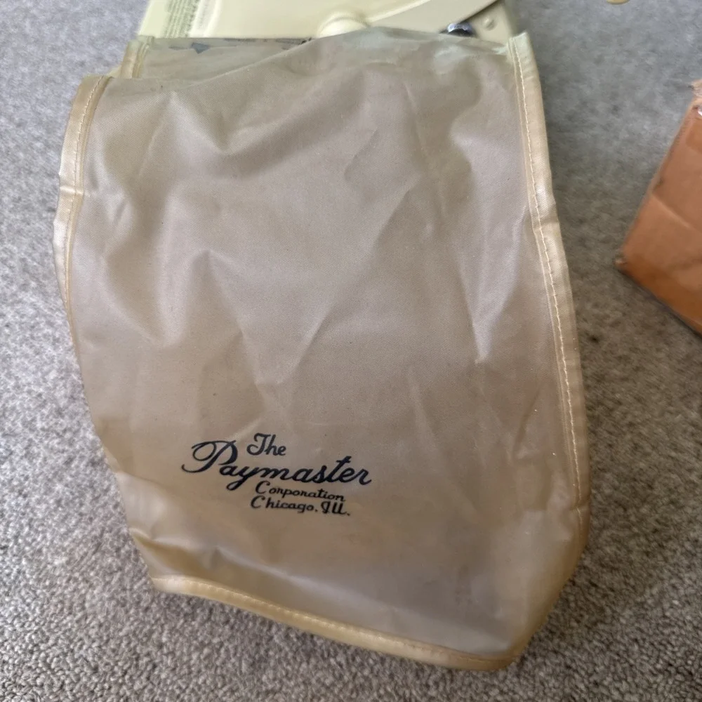 Vintage‎ Paymaster Series X-2000 Check Writer W/ Cover Rare! No Keys